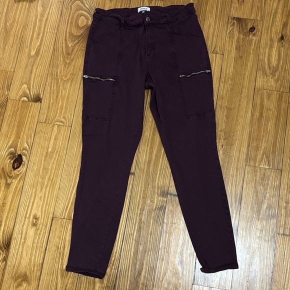 Pistola Women’s Size 31 Hannah Skinny Cargo Pants in Burgundy - Picture 2 of 7